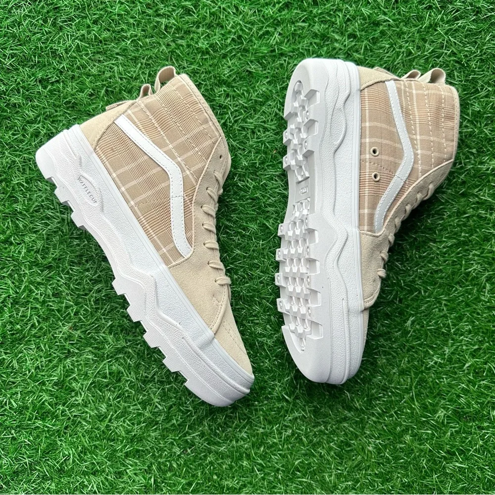 Vans Sentry Sk8 Hi Plaid French Oak - Picture 6 of 9